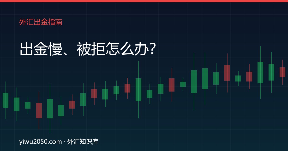 外汇平台出金慢出金被拒应对指南